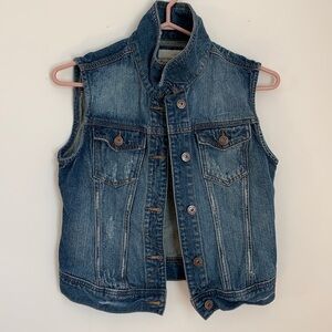 MUDD JEAN VEST JACKET WOMEN SIZE S